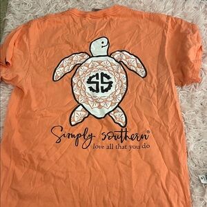 Simply Southern Coral Turtle Tee